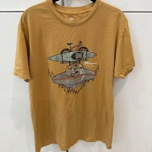 Men's or women's The Duck Company tee in‎ brown and tan #ducktee 100% Cotton